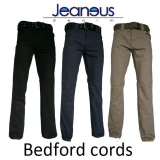 MENS DESIGNER ZICO CLASSIC JEANS IN BEDFORD CORD WITH BELT SAND/BLACK
