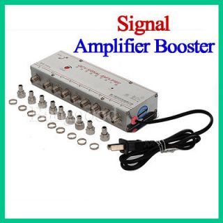 OUT Household CATV Cable TV Signal Amplifier Booster Splitter AC