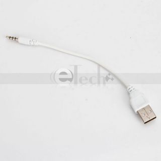 New 7.09 Inches USB 2.0 Male to 3.5mm Stereo Headphone Jack Cable