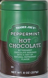 ~ Trader Joes PEPPERMINT HOT CHOCOLATE w/ BITTERSWEET CHOC SHAVINGS