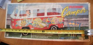 Van Camper Barbie VW car with stuff in BOX RARE Empire toy Bus