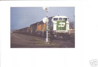 Burlington Northern BN Railroad Postcard SD60M