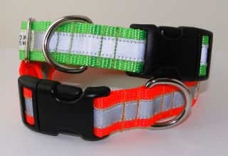 Reflective Dog Collars   Martingale Quick Release Adjustable   24