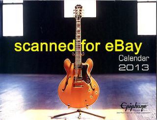 by Gibson Guitar NAMM 2013 US CALENDAR NEW & UNREAD BONUS 2012 CATALOG