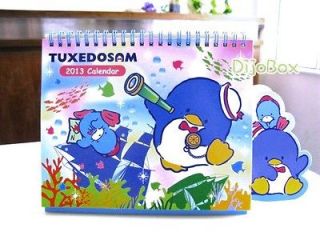 Sanrio Tuxedosam Penguin Desktop Desk Table Calendar w 214 Stickers