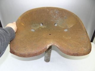 Used Old Byers Farm Tractor Seat Stool Bucket Saddle Byers 27 7L Part