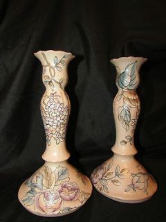 CERAMIC FLORAL CANDLESTICKS MADE IN MACAU