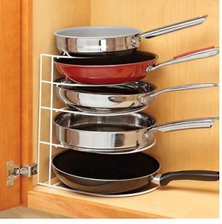 Frying Pan Organizer, Save Space And Cookware, Store In Cabinet