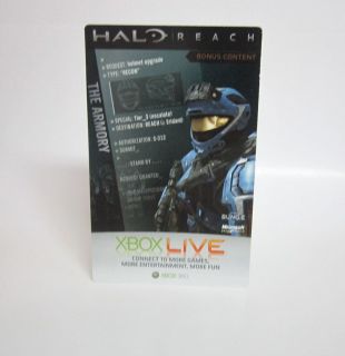 Bonus Content Spartan Recon Helmet Code Upgrade Xbox 360 Code Card