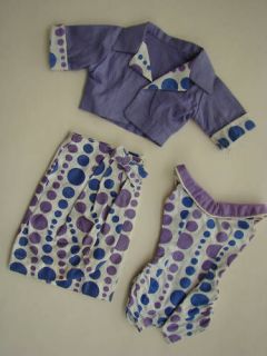 Vintage Deluxe Reading Capri Outfit Candy Fashion Doll 3 Piece Lilac