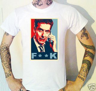 Tribute to Malcolm Tucker F**K T Shirt The Thick Of It Peter Capaldi