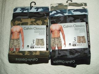 Mens Calvin Classics Camouflage Boxer Shorts 3 Pack