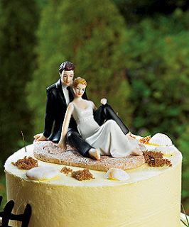 beach wedding cake toppers