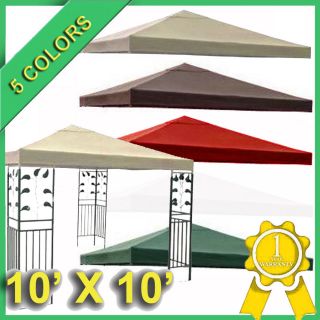 New 10 x 10 Replacement Canopy Top Patio Gazebo Cover