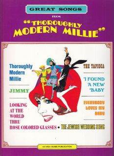 GREAT SONGS From THOROUGHLY MODERN MILLIE Song Book PIANO VOCAL1967