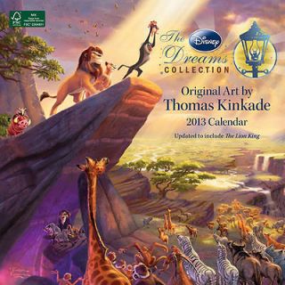 Thomas Kinkade Disney Dreams Collection 2013 Wall Cale