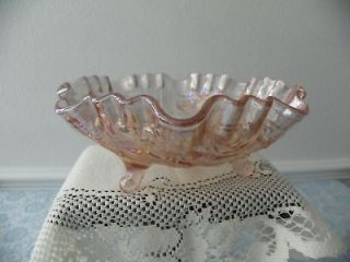 Imperial Glass, Lefton Pink, Carnival Iridescent Glass Decorative