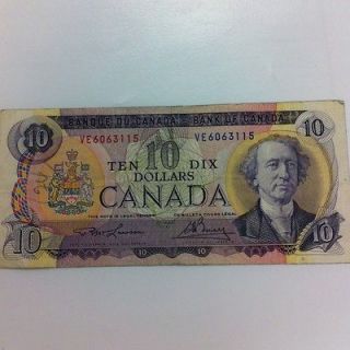 Canada 1971 $10 Banknote Bill Paper Money Currency Beautiful And Rare