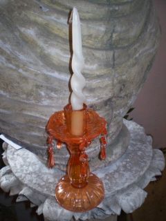 DANISH CRYSTAL BOBECHE CANDLE STICK,SCONCE & DANISH TWISTED CANDLE