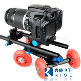 TableTop compact Dolly Kit Skater wheel Camera Truck Stabilizer for