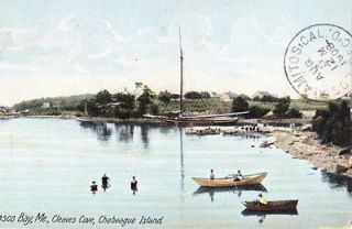 Postcard Cleaves Cove, Chebeague Island, Casco Bay, Maine 1908