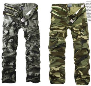 HOT CASUAL MILITARY ARMY CARGO CAMO COMBAT WORK PANTS TROUSERS SIZE 29