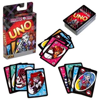 MONSTER HIGH DOLL UNO Card Game NIB Factory Sealed New Release
