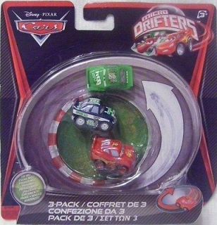 Cars 2 Micro Drifters ~ Clutch Aid, Chick Hicks, Lightning McQueen