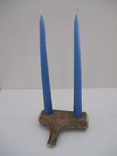 Made in Alaska Caribou Antler Double Taper Candle Holder Candlestick