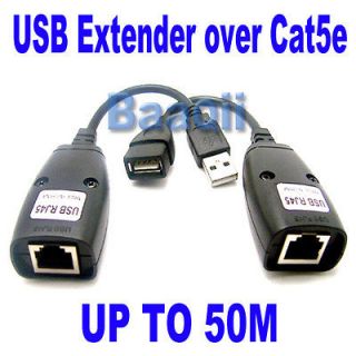 UTP Extender Over Single RJ45 Ethernet CAT5E 6 Cable Up to 50M 150FT