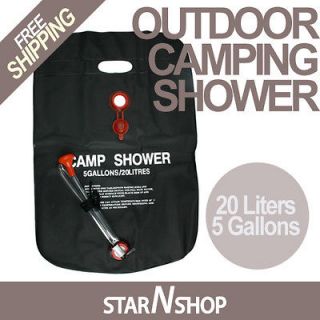 Camp Shower Outdoor Camping Water Bath Bag 20L 5 gallon Best NEW
