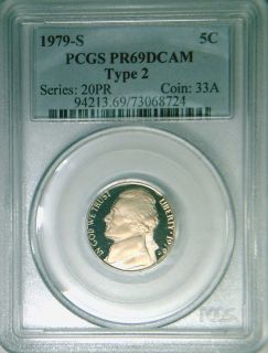 1979S Type 2 PCGS PR69 DCAM Jefferson nickel 5 cents