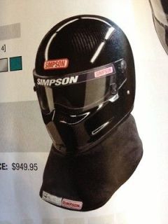 Simpson Carbon Fiber Drag Bandit Auto Racing Helmet Snell SA2010 (Free