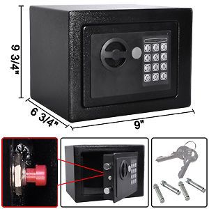Safe Digital Electronic Gun Cash Box Home Security Cabinet Lock