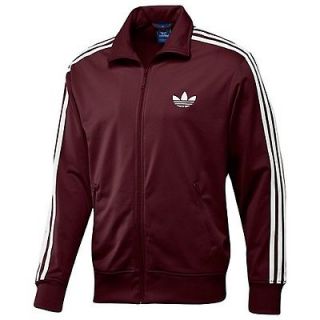 Mens Adidas Cardinal and White Track Suit Pants And Jacket New With