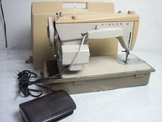 Singer Fashion Mate 237 Heavy Duty Sewing Machine & Foot Pedal & Case