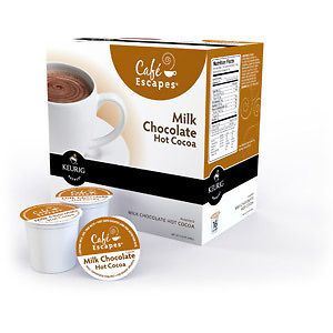 Keurig K Cups, Cafe Escapes Milk Chocolate Hot Cocoa, 16ct
