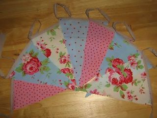 Cath Kidston fabric ROSALI bunting NEW 8 ft Multi Coloured French