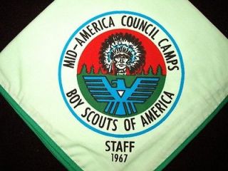 BOY SCOUT MID AMERICA COUNCIL CAMPS 1967 STAFF N/C NEBRASKA/ IOWA