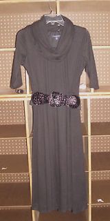 NEW Chadwicks Infinity Scarf Dress Large Black NWT 