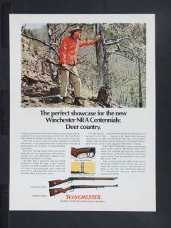 1971 WINCHESTER 94 30 30 NRA Centennial Hunting Rifle magazine Ad deer