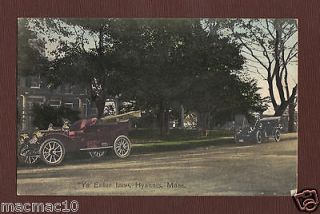 MA Mass Hyannis Ye Enter Inn Old Cars Postcard 1910