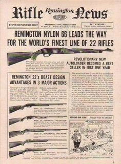 1960 Remington Nylon 66 552 572 512 514 511 Rifle Ad