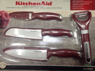 KitchenAId Ceramic Knife & Peeler 8 pc Set