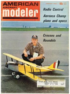 Aircraft Modeler Magazine (January 1968) Dee Bee / Aeronca Champ