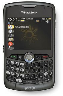 NEW COND BLACKBERRY CURVE 8330 BLACK SPRINT CDMA 3G PHONE B