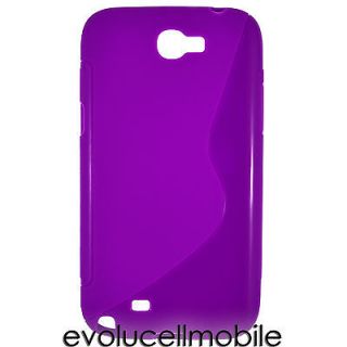 the HTC NOTE 2 N7100 Purple wave jelly cell phone cover case protector