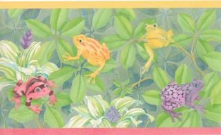 Colorful Rainforest Frogs Sale$8 Wallpaper Border 10