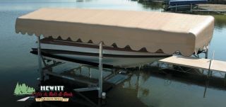 New Hewitt Boat Lift Canopy Replacement Cover Gray 29 x 120