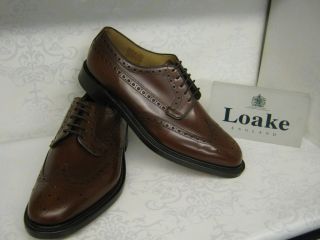 Loake Braemar Tan Leather Traditional Brogue Shoes